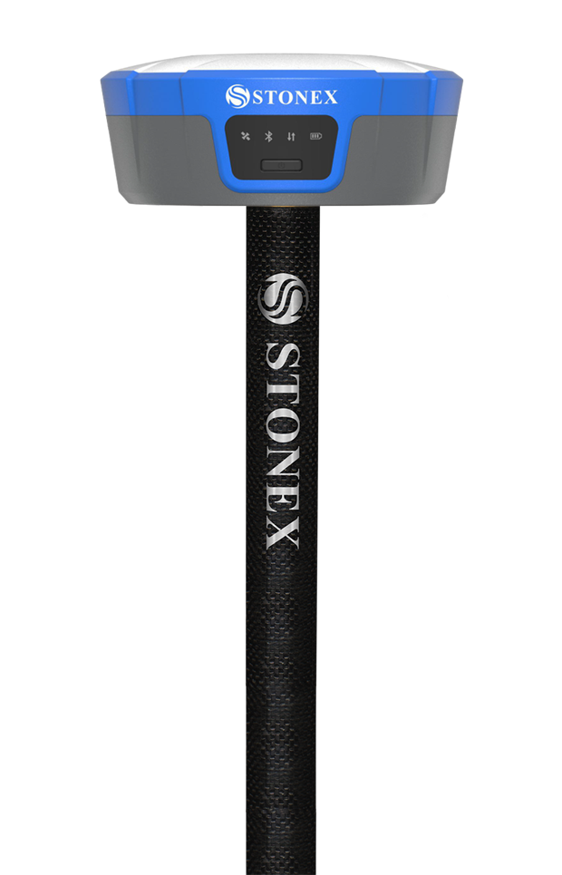 Original Stonex S950 GNSS-Receiver auf Vermessungsstab